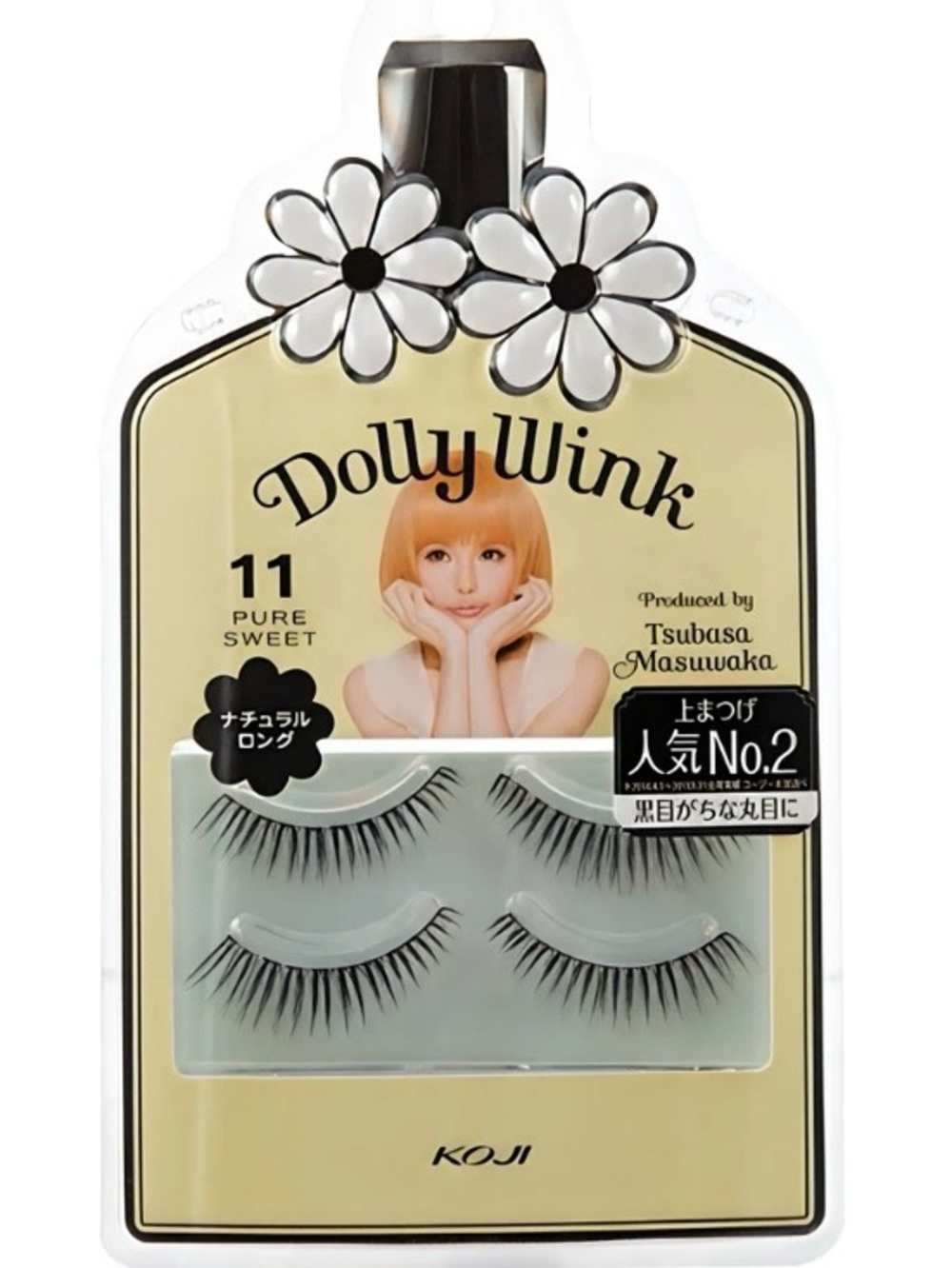Dolly Wink Eyelash 11 Pure Sweet Black Pair Japan NWOT